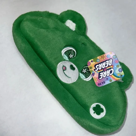 Care Bear  Green Lucky Good Luck Fluffy Case - Picture 2 of 7